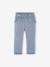 Pantacourt fille en gaze de coton anthracite+bleu - vertbaudet enfant 