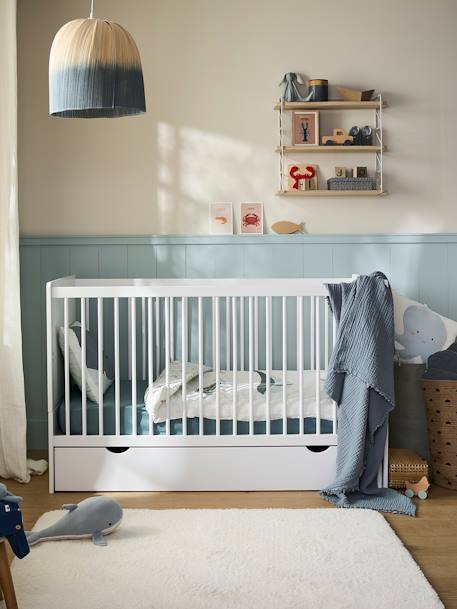 Lit Bébé évolutif 70x140cm HOLIDAYS BLANC - vertbaudet enfant 