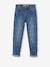 Jean droit détails usés fille double stone+gris - vertbaudet enfant 