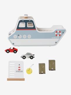 Speelgoed-Figuurtjes en fantasie-Speelblokken-Containerschip van FSC®-hout