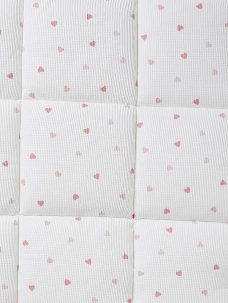 Tapis fond de parc imprimé coeurs+rose/fleurs - vertbaudet enfant 