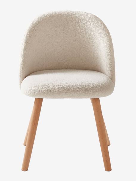 Chaise fausse fourrure enfant cannelle+ivoire+kaki - vertbaudet enfant 
