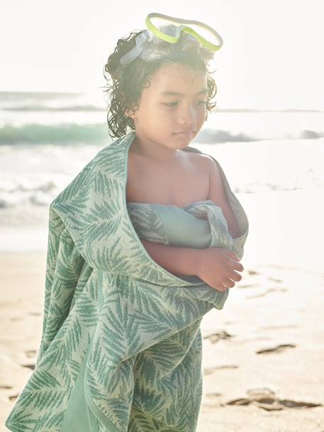 Serviette de bain personnalisable vert - vertbaudet enfant 