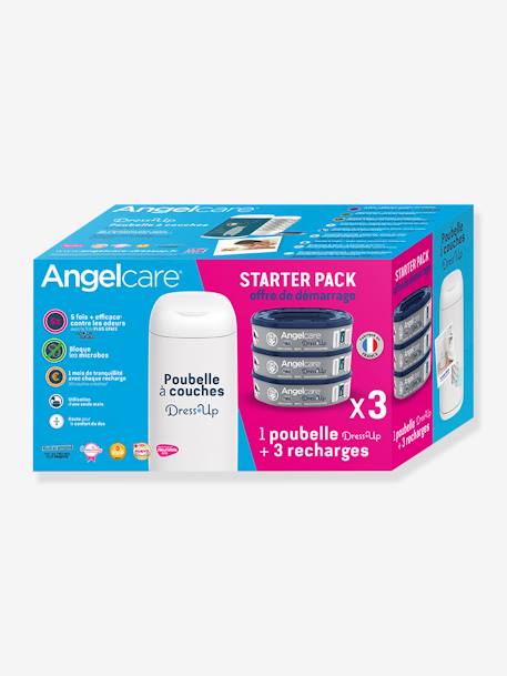 Starter pack poubelle à couches + 3 recharges Dress Up ANGELCARE