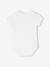 Lot de 5 bodies en interlock bébé manches courtes ouverture US BASICS lot blanc - vertbaudet enfant 