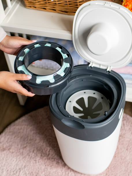 Lot de 12 recharges pour poubelles à couches Tec et Twist & Click Sangenic en plastique recyclé GRIS - vertbaudet enfant 