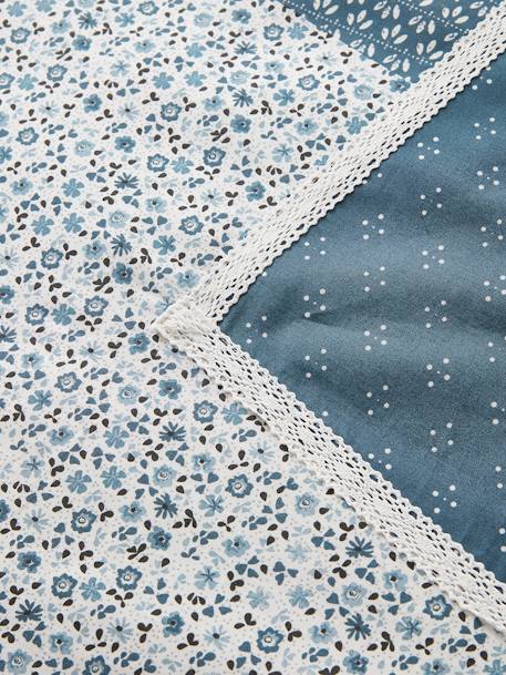 Parure housse de couette + taie d'oreiller enfant CARAVANE marine / écru - vertbaudet enfant 