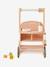 Chariot de marche poussette en bois FSC® rose+vert - vertbaudet enfant 