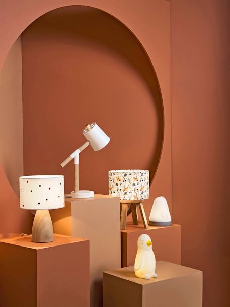 Lampe de chevet bois HANOÏ BLANC - vertbaudet enfant 