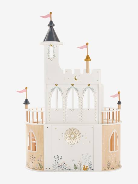 Château de princesse pour poupées mannequins en bois FSC® blanc - vertbaudet enfant 