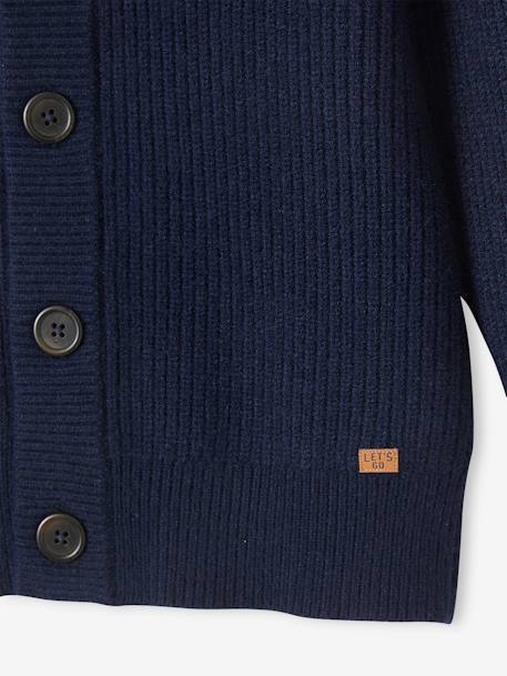 Gilet garçon en maille perlée MARINE - vertbaudet enfant 