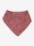 Lot 3 bavoirs bandanas en gaze de coton / éponge noisette+rose grenier - vertbaudet enfant 