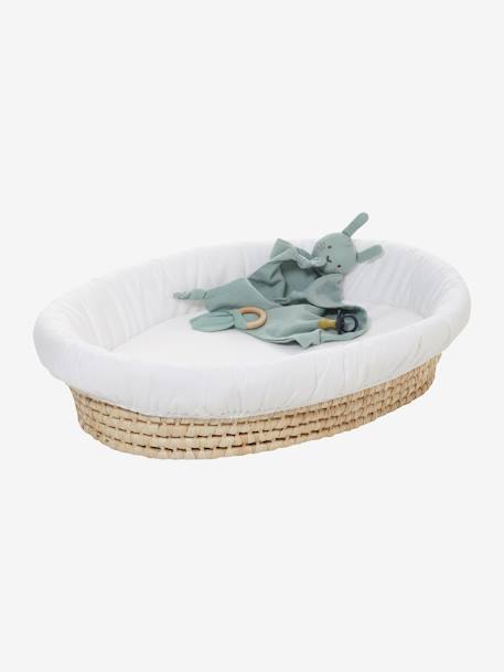 Panier à langer en feuilles de maïs naturel - vertbaudet enfant 