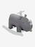 Rhinocéros à bascule FSC® GRIS CLAIR UNI AVEC DECOR - vertbaudet enfant 