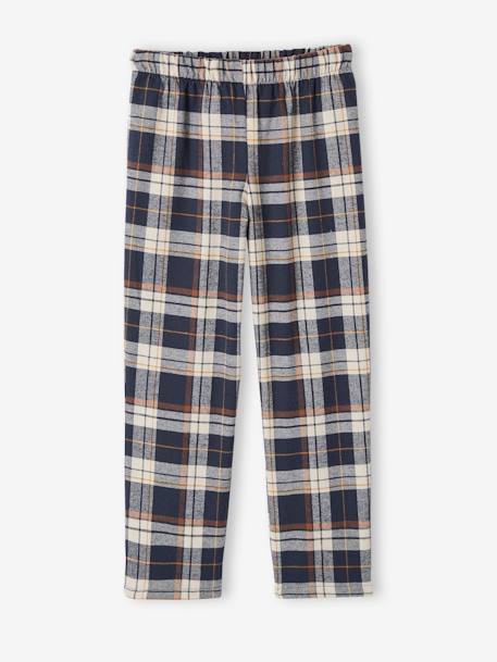Pyjama castor garçon avec bas en flanelle BLEU FONCE - vertbaudet enfant 