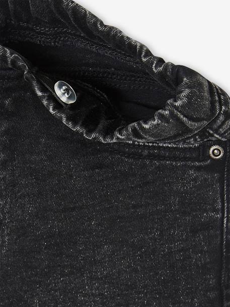 Balloon jeans voor jongens die eenvoudige aan te trekken is met losse pasvorm denim black - vertbaudet enfant 