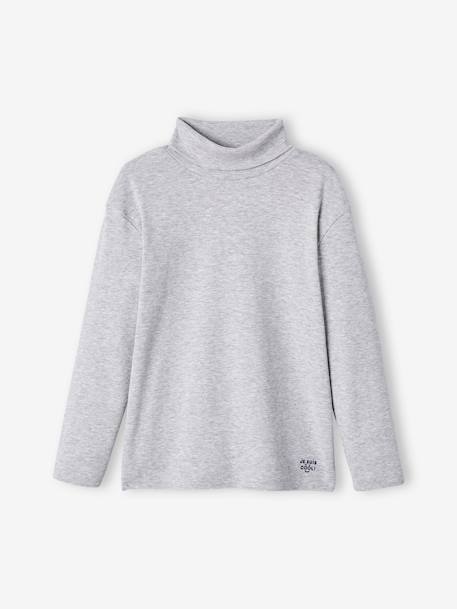 Lot de 3 sous-pulls garçon. kaki+LOT ARDOISE+LOT GRIS CLAIR CHINE - vertbaudet enfant 