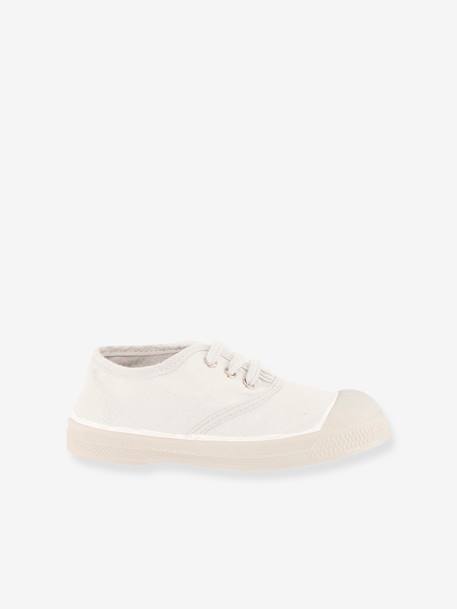 Katoenen tennisschoenen voor kinderen met vetersluiting BENSIMON® kaki+marineblauw+wit - vertbaudet enfant 