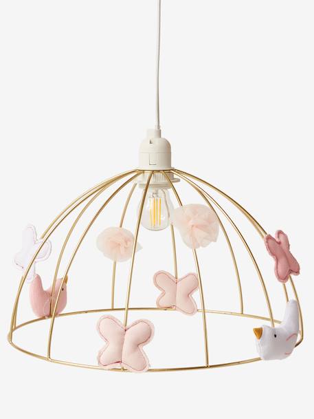Abat-jour pour suspension Cage dorée PAPILLON doré - vertbaudet enfant 