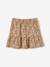 Meisjesrok met ruches en print beige met print+inktprint - vertbaudet enfant 