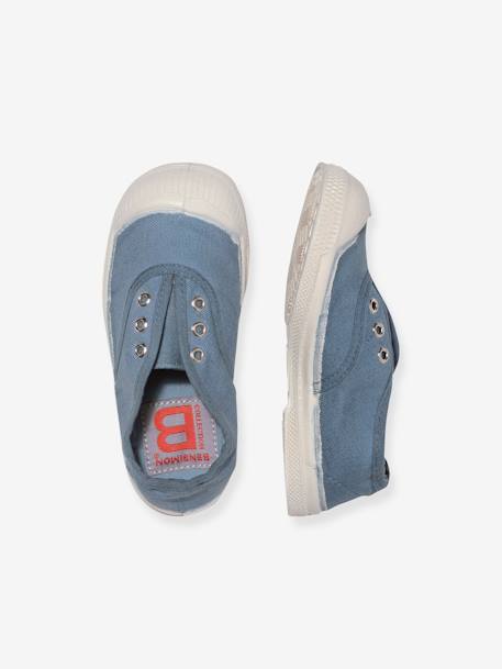 Katoenen tennisschoenen voor kinderen met vetersluiting Elly BENSIMON® beige+jeansblauw+kaki+marineblauw - vertbaudet enfant 