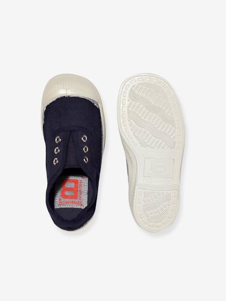 Katoenen tennisschoenen voor kinderen met vetersluiting Elly BENSIMON® beige+kaki+marineblauw+wit - vertbaudet enfant 