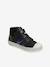 Baskets montantes cuir garçon noir - vertbaudet enfant 