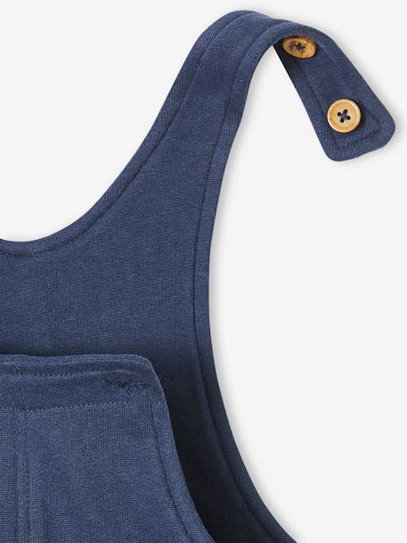 Babysalopette van molton marine - vertbaudet enfant 