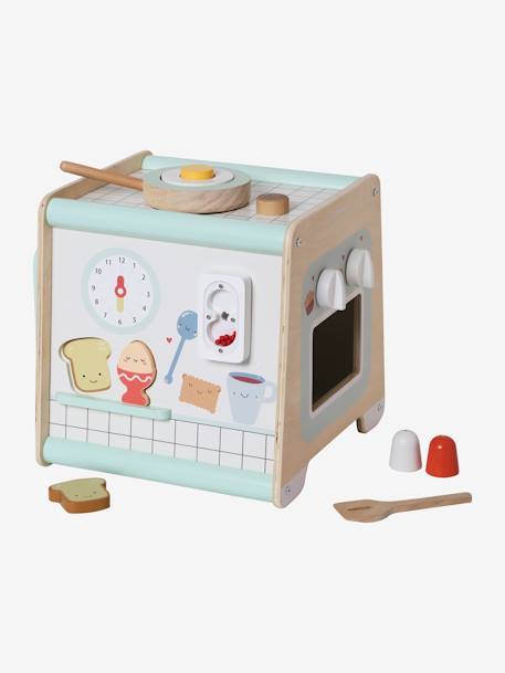 Cube d'activités Cuisinette en bois FSC® beige - vertbaudet enfant 