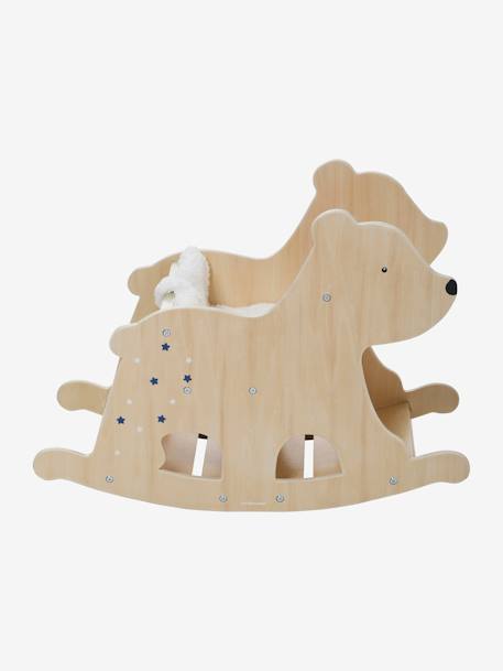 Ijsbeer schommelstoel FSC® hout natuurlijk - vertbaudet enfant 