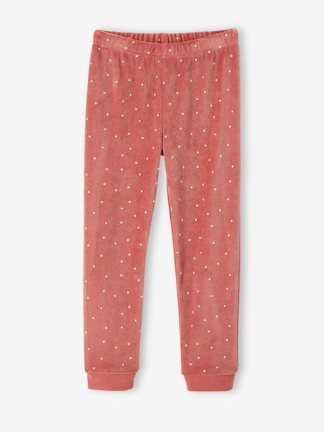 Pyjama fille velours renarde ROSE FONCE - vertbaudet enfant 