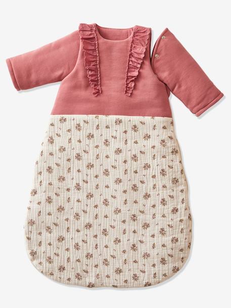 Gigoteuse manches amovibles bi-matière GRENIER bois de rose - vertbaudet enfant 