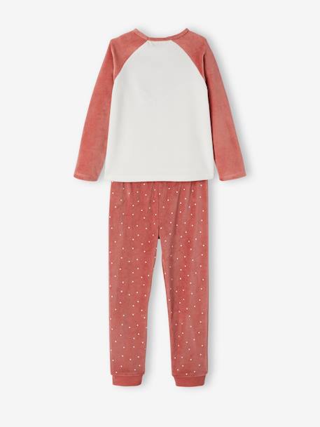 Pyjama fille velours renarde ROSE FONCE - vertbaudet enfant 