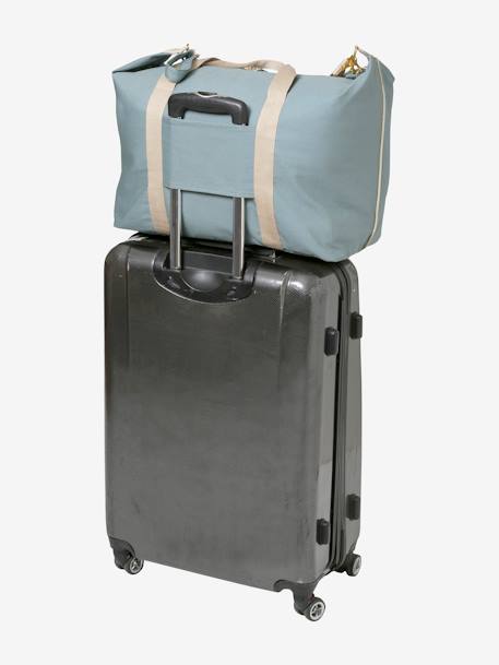 Sac à langer week-end MALAGA MARINE GRISE+sauge+vert imprimé - vertbaudet enfant 