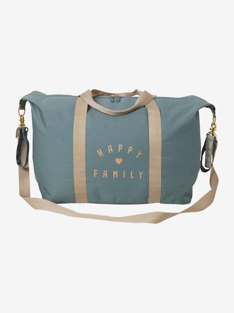 Luiertas voor het weekend La vie est pleine de surprises Marine grijs+salie+vert imprimé - vertbaudet enfant 