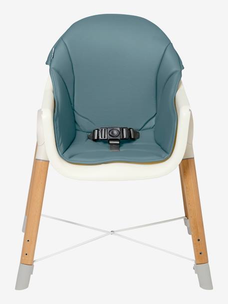Chaise haute évolutive 2 hauteurs  High & Low bleu+GRIS - vertbaudet enfant 