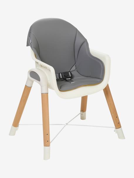 Chaise haute évolutive 2 hauteurs  High & Low GRIS - vertbaudet enfant 