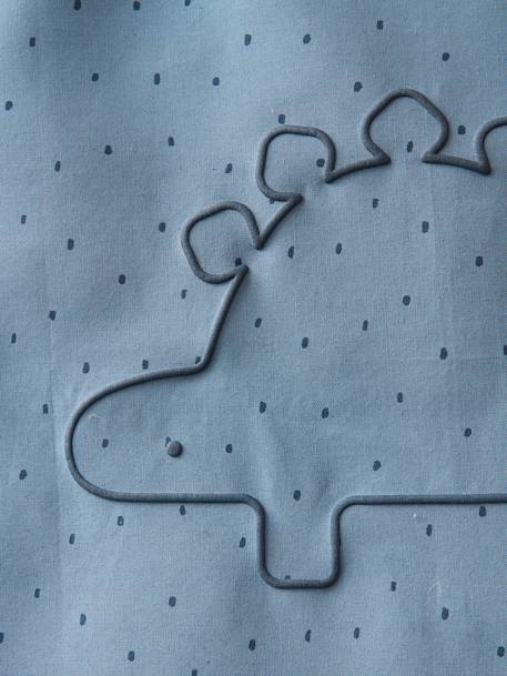 Housse de couette bébé réversible PETIT DINO bleu - vertbaudet enfant 