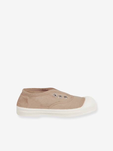 Katoenen tennisschoenen voor kinderen met vetersluiting Elly BENSIMON® beige+kaki+marineblauw+wit - vertbaudet enfant 