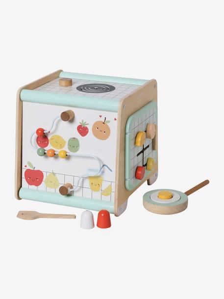 Cube d'activités Cuisinette en bois FSC® beige - vertbaudet enfant 