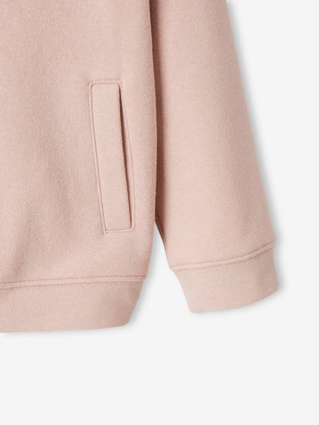 Sweat à capuche zippé sport Basics fille. bleu+rose - vertbaudet enfant 