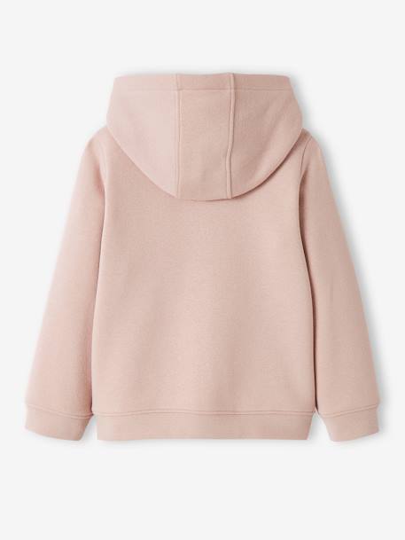 Sweat à capuche zippé sport Basics fille. bleu+rose - vertbaudet enfant 