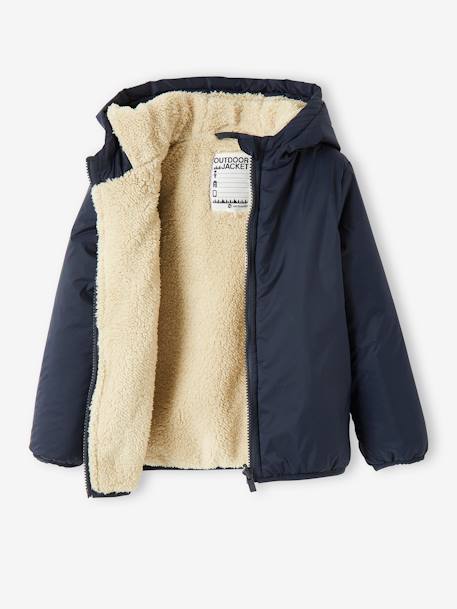 Parka garçon 3 en 1 blouson amovible bleu grisé+kaki+lichen+Marine grisé+noix de pécan - vertbaudet enfant 