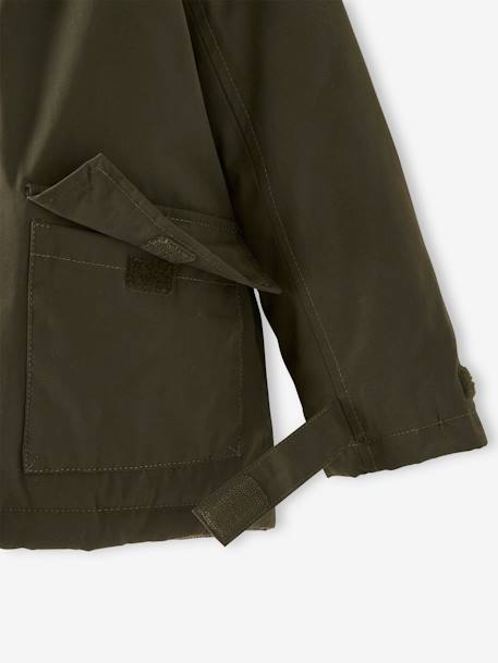 Parka garçon 3 en 1 blouson amovible bleu grisé+kaki+lichen+Marine grisé+noix de pécan - vertbaudet enfant 