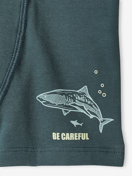 Lot de 5 boxers stretch 'requins' garçon Lot bleu - vertbaudet enfant 