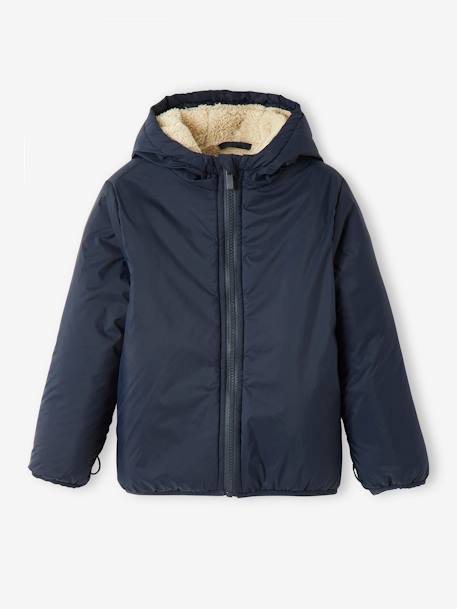 Parka garçon 3 en 1 blouson amovible bleu grisé+kaki+lichen+Marine grisé+noix de pécan - vertbaudet enfant 