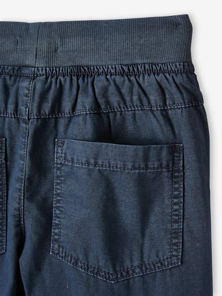 Pantalon style jogger doublé polaire garçon facile à enfiler encre+NOISETTE+vert sapin - vertbaudet enfant 