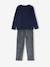 Set van 2 'natuur' fluwelen pyjama's voor jongens SET BLAUW EN GRIJS - vertbaudet enfant 