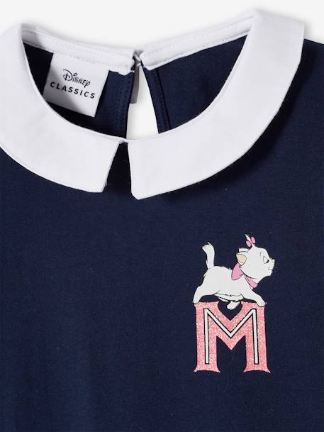 Meisjesshirt met lange mouwen Disney® Marie de Aristokatten Marineblauw - vertbaudet enfant 