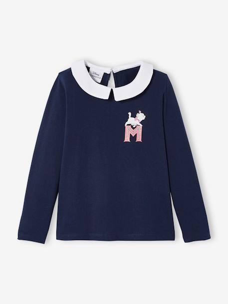T-shirt manches longues Disney Marie les Aristochats fille Bleu marine - vertbaudet enfant 